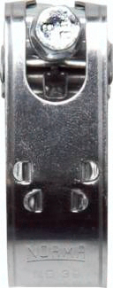 18mm Gelenkbolzenschelle, 37 - 40mm, Edelstahl 1.4016 / Stahl verzinkt (W2) Gelenkbolzenschellen
