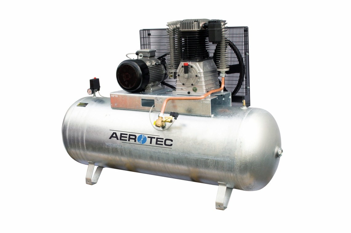 AEROTEC Kolbenkompressor 1100-500 Z PRO inkl. ST Schaltung verzinkt Stationär