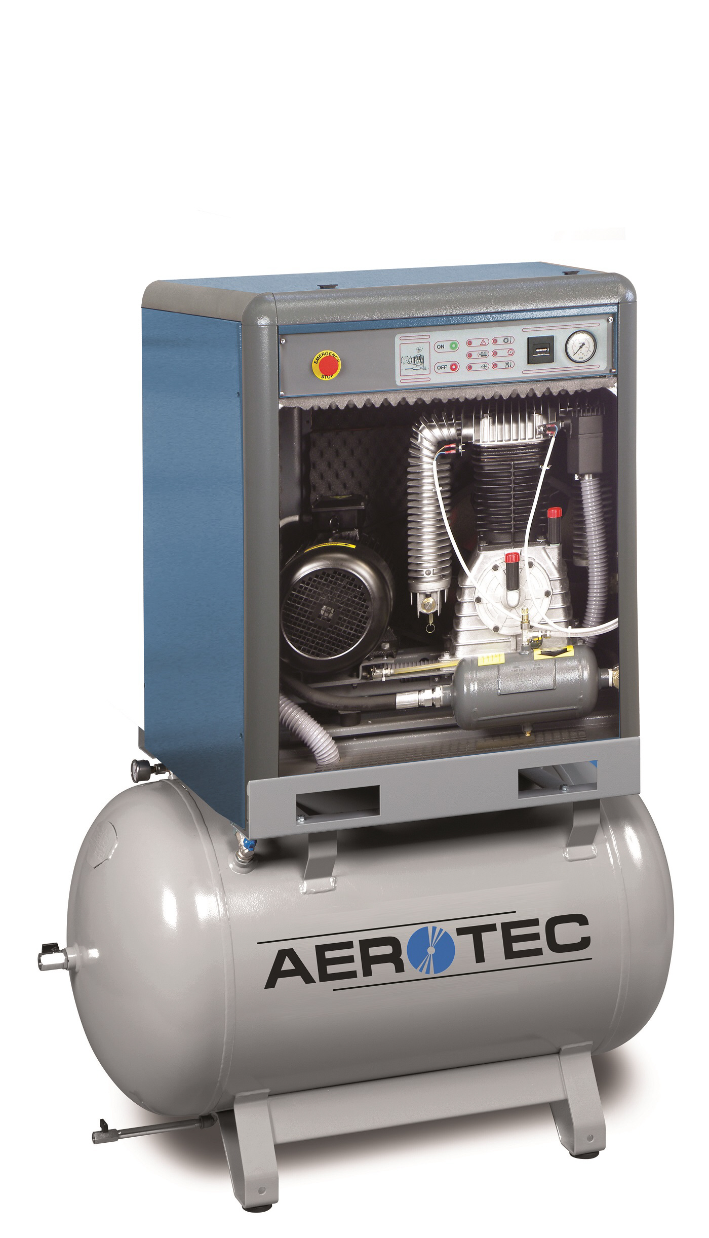 AEROTEC Kolbenkompressor Silent Basis PRO K-AK30-15 - 270 mit ST Schaltung Stationäre schallgedämmte Kompressoren