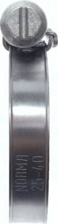 9mm Schlauchschelle 12 - 22mm, Edelstahl 1.4301 (W4) (NORMA) Schneckengewinde
