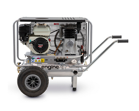 AEROTEC Kolbenkompressor 590-11+11 HONDA Benziner Motor mit Benzinantrieb