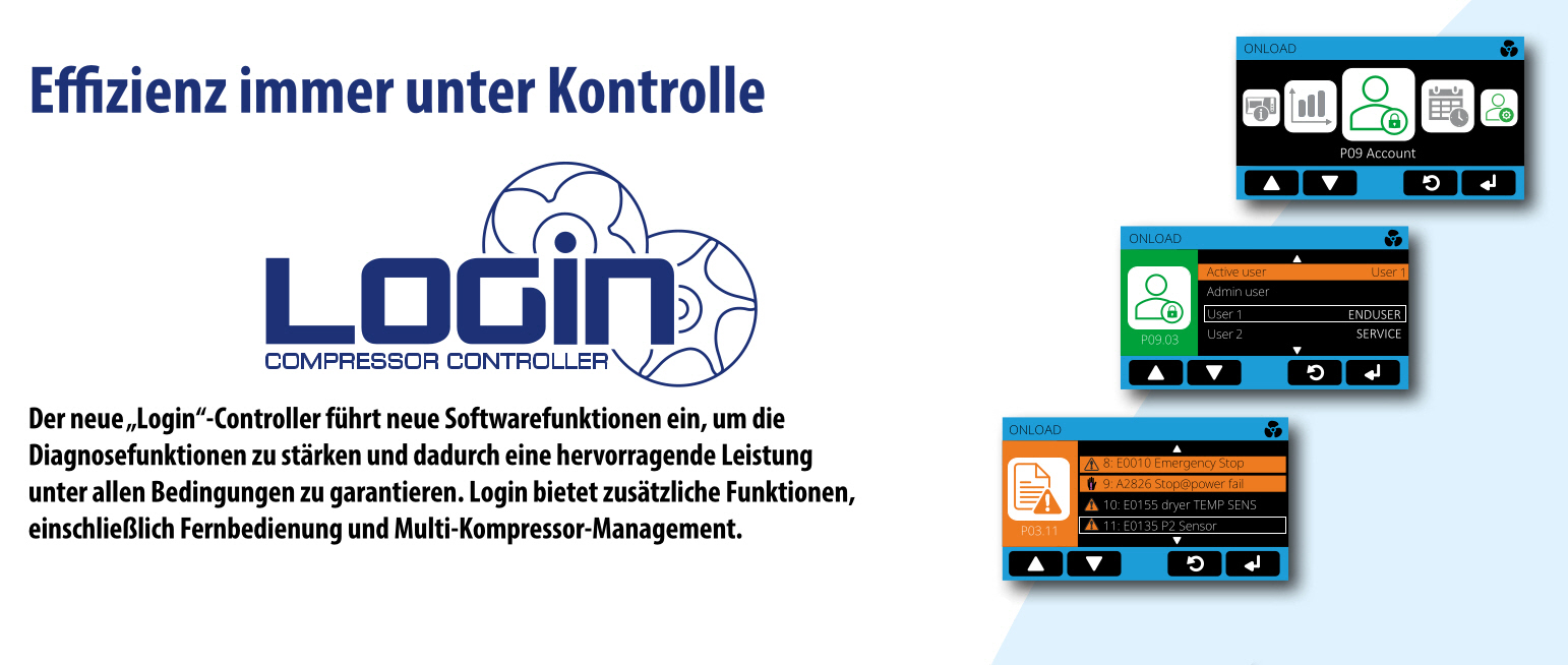 POWERSYSTEM Schraubenkompressor NOBEL 11-08 (IE3) LOGIN Standard