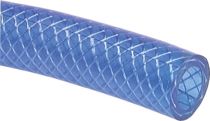 PVC-Gewebeschlauch 9 (3/8")x15,0mm, blau, 25 Meter Rolle PVC-Gewebeschläuche