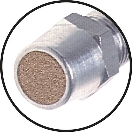 Alu Ausblaspistole mit Lärmschutzdüse NW 7,2 Aluminium