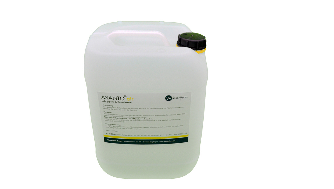 ASANTO® air Desinfektionsmittel Konzentrat 20 Liter Aktionen