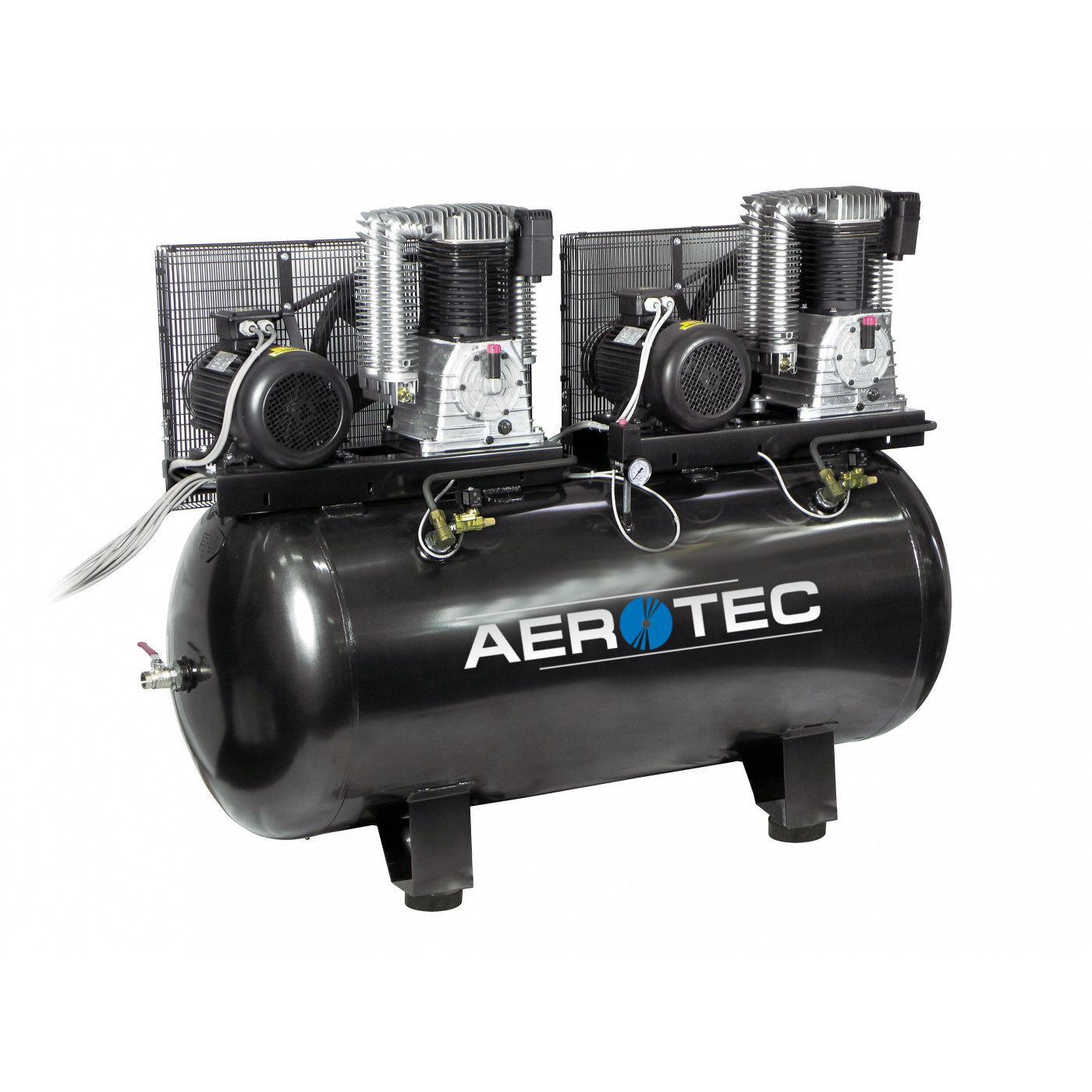 AEROTEC Kolbenkompressor AK50-500 PRO Tandem 2 x 7,4 KW Stationär