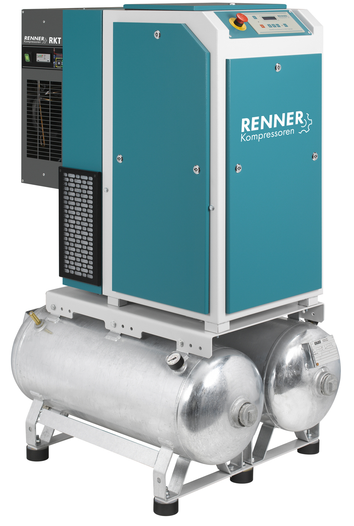 RENNER Schraubenkompressor RSDKF-PRO 7,5 I 2x90 Liter Druckbehälter Baureihe RSDKF-PRO 5,5 - 7,5