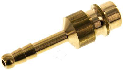 Kupplungsstecker (NW7,2) 4mm Schlauch, Messing, für Drucklufttechnik Messing