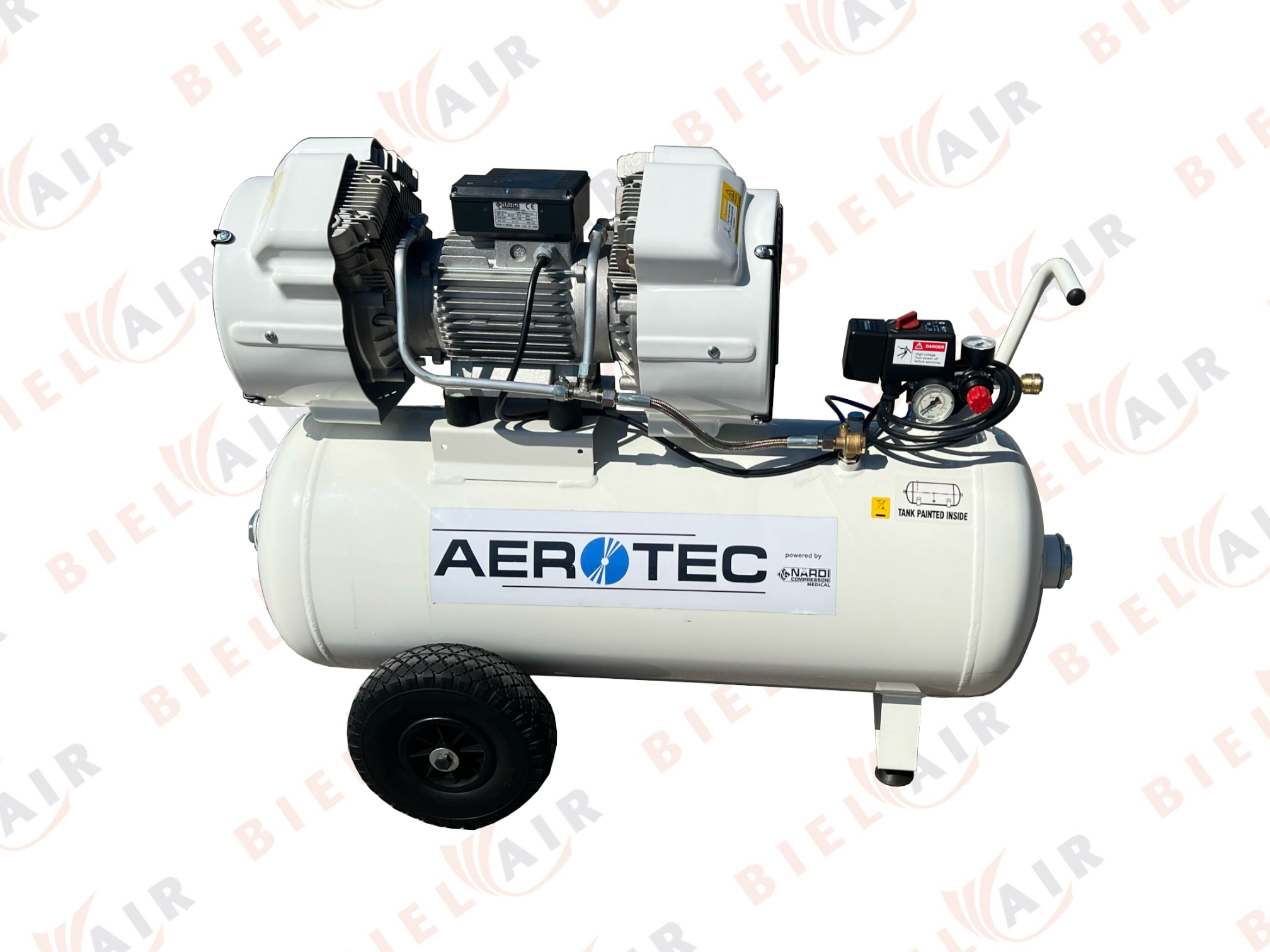 AEROTEC Kolbenkompressor Aeromedic XTR 4V-90l ohne Trockner Gebrauchtanlage Gebrauchte Kolbenkompressoren
