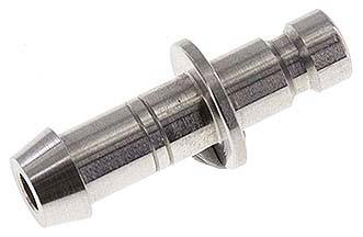 Kupplungsstecker (NW2,7) 5mm Schlauch, Edelstahl, für Drucklufttechnik Edelstahl