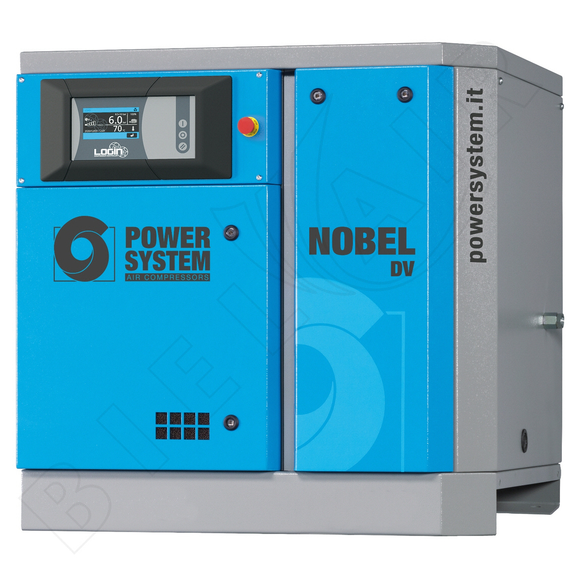 POWERSYSTEM Schraubenkompressor NOBEL 7.5-08 DV (IE3) LOGIN Frequenzgesteuert