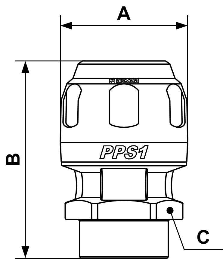 Prevost Übergangsstück IG 6360 Durchmesser 63 mm