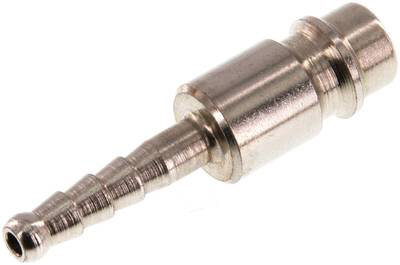 Kupplungsstecker (NW7,2) 4mm Schlauch, Stahl gehärtet & verzinkt, für Drucklufttechnik Stahl gehärtet verzinkt