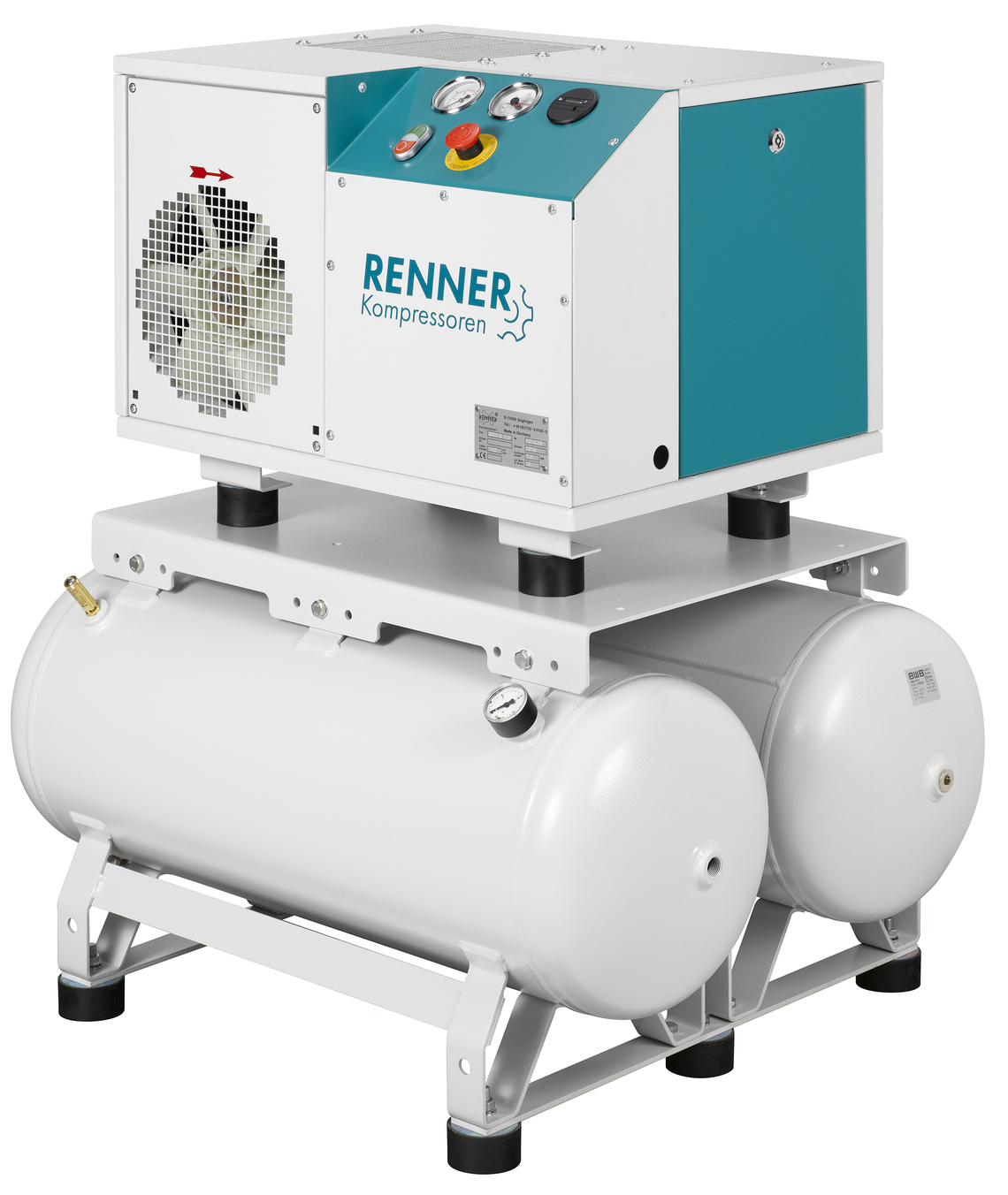 RENNER Schraubenkompressor RSD-B 7,5 Standard mit Behälter