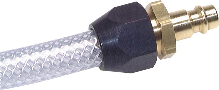 Kupplungsstecker (NW7,2) 15x9mm TX-Schlauch, MS/Al, für Drucklufttechnik Messing